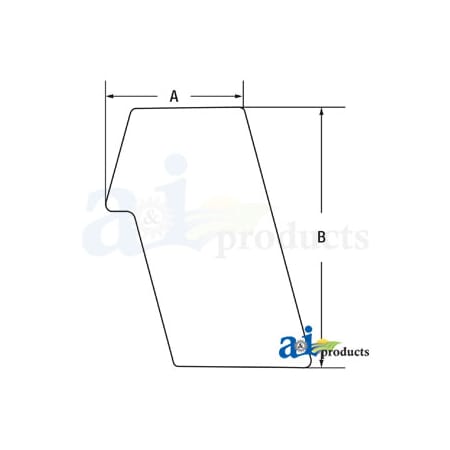 A & I Products Glass, LH Rear Stationary 37" x23" x2" A-6691001